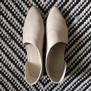 white cutout booties